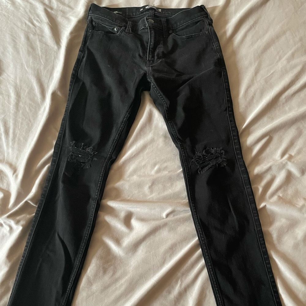 Black ripped , skinny jeans